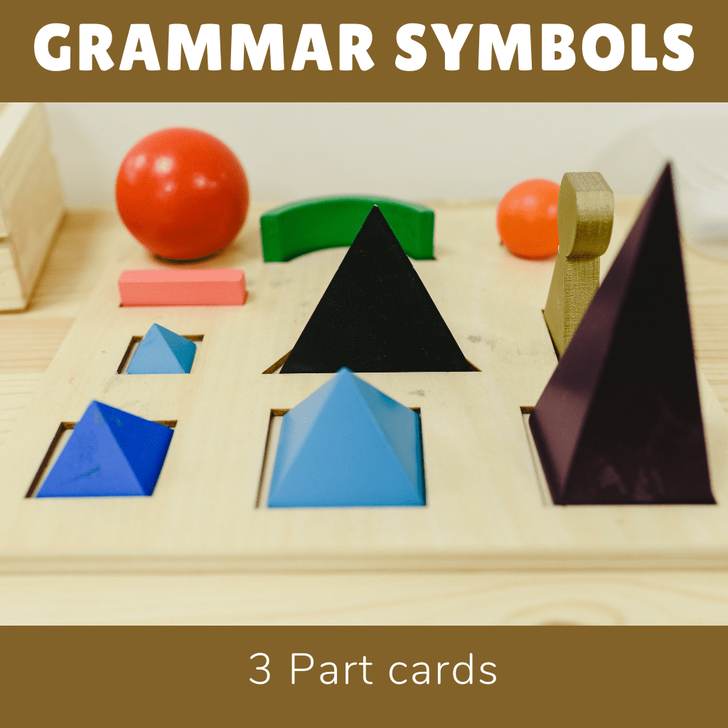 Grammar Symbols - 3 part cards