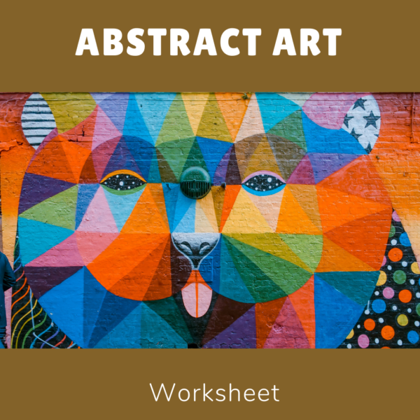 Abstract art worksheet