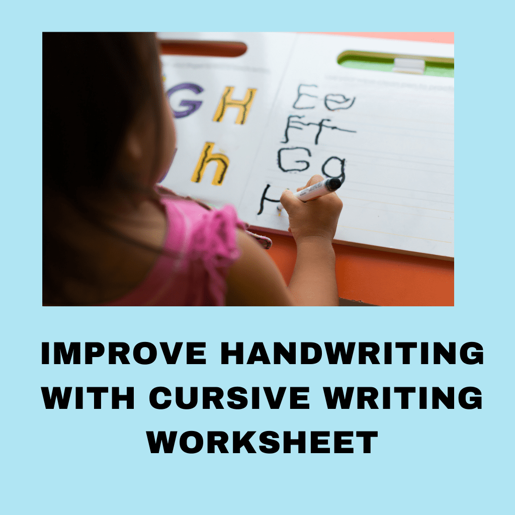 cursive writing worksheet
