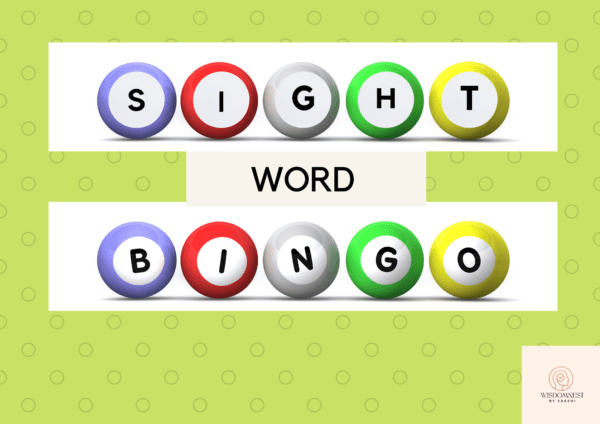 sight words bingo game