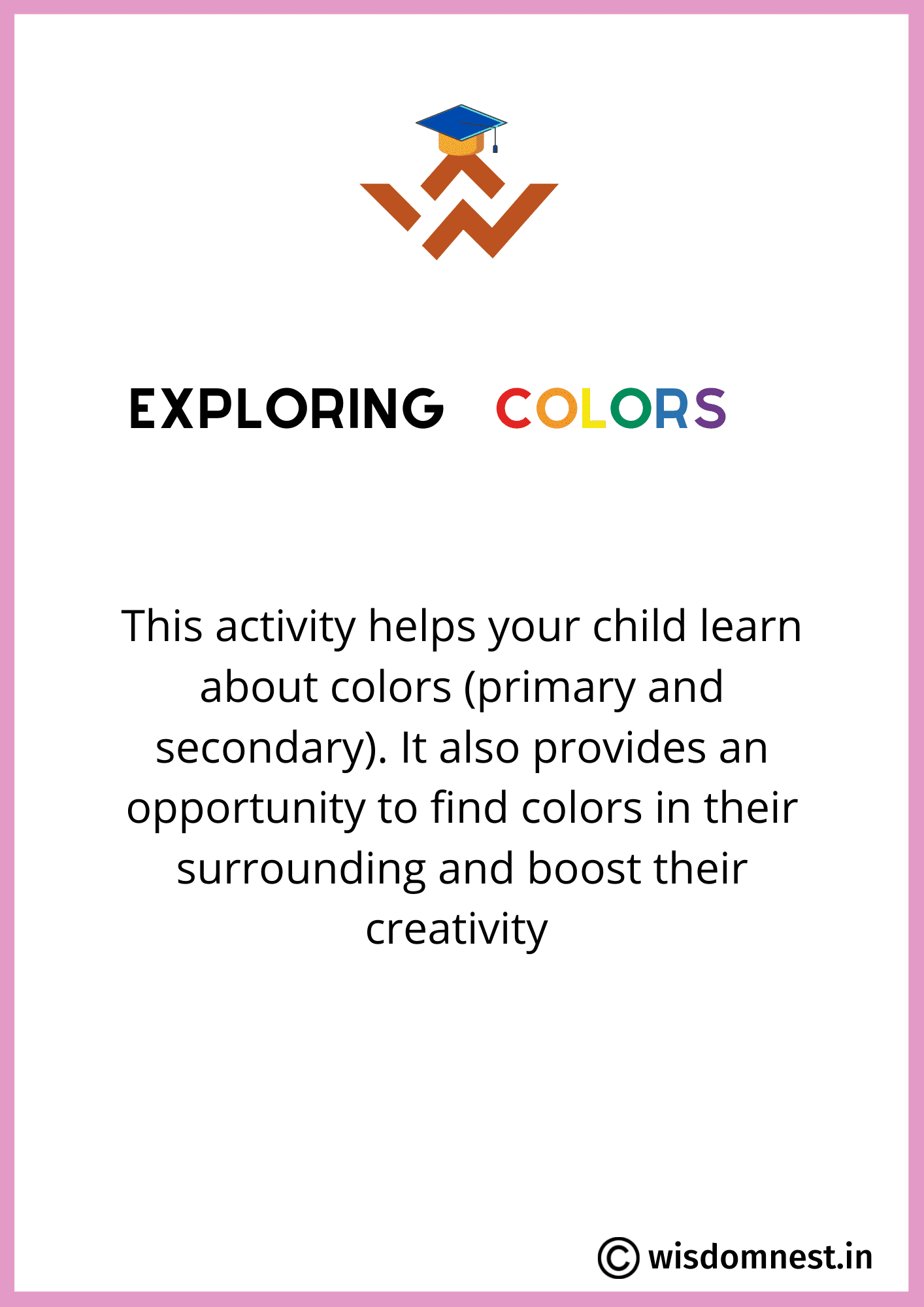 exploring colors worksheet