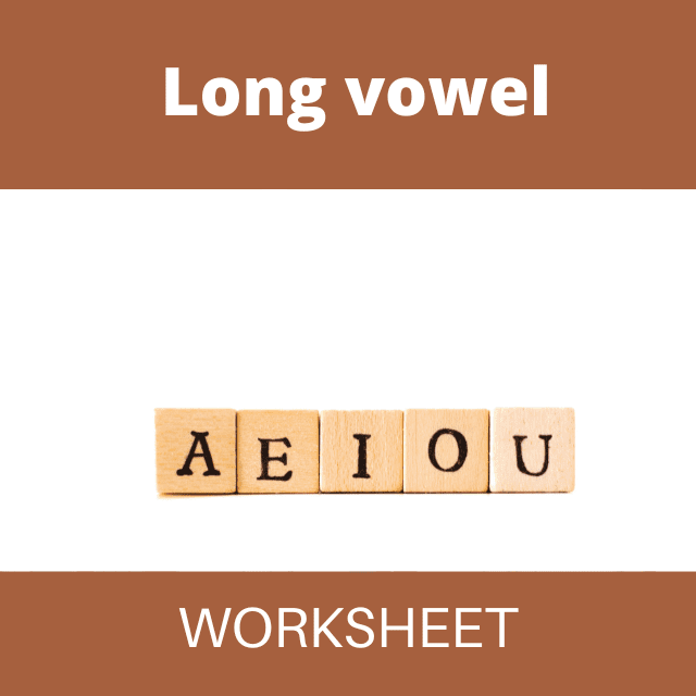 Long vowel worksheet