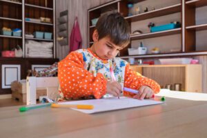 Montessori materials in developing handwriting skills